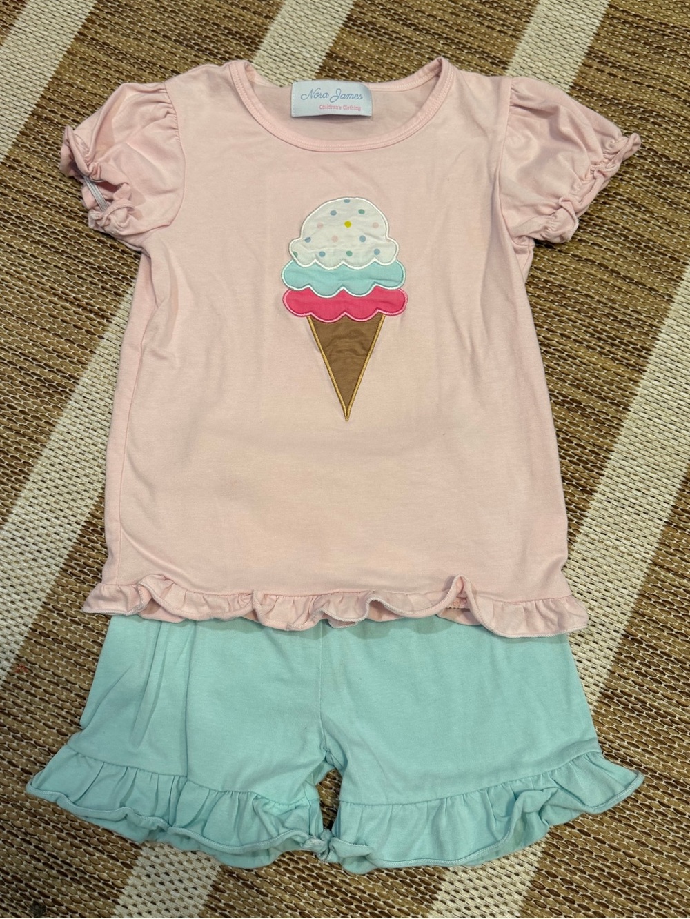 Pink & Mint Ice Cream Ruffle Set